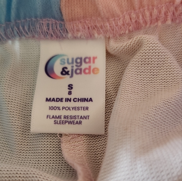 🎈2/$15 NEW Girls pajama set size 8 - Picture 5 of 6